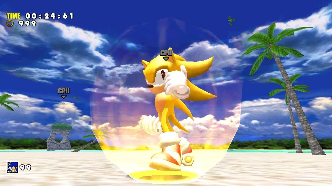 Sonic Adventure DX - Emerald Coast Speedrun (Super Sonic) in 24.61