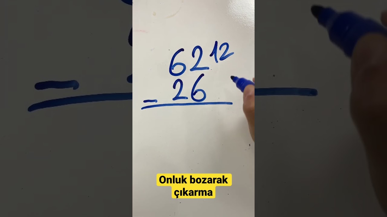 Onluk Bozarak &Ccedil;ıkarma İşlemi - 2. Sınıf #shorts