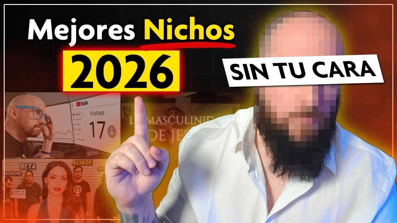 Los 7 Mejores NICHOS para Ganar Dinero en YouTube SIN mostrar tu Cara en 2026