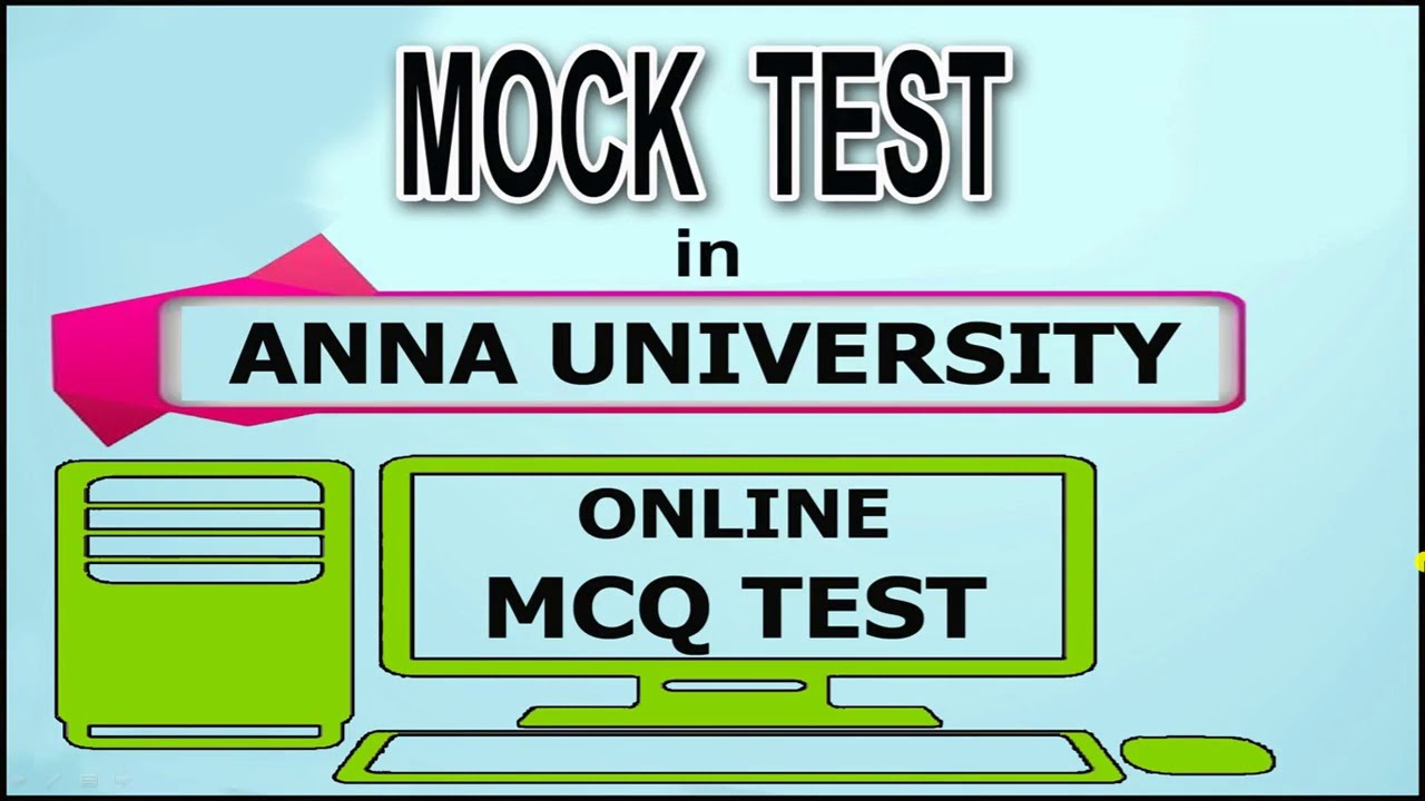 MOCK TEST | ANNA UNIVERSITY | ONLINE MCQ TEST