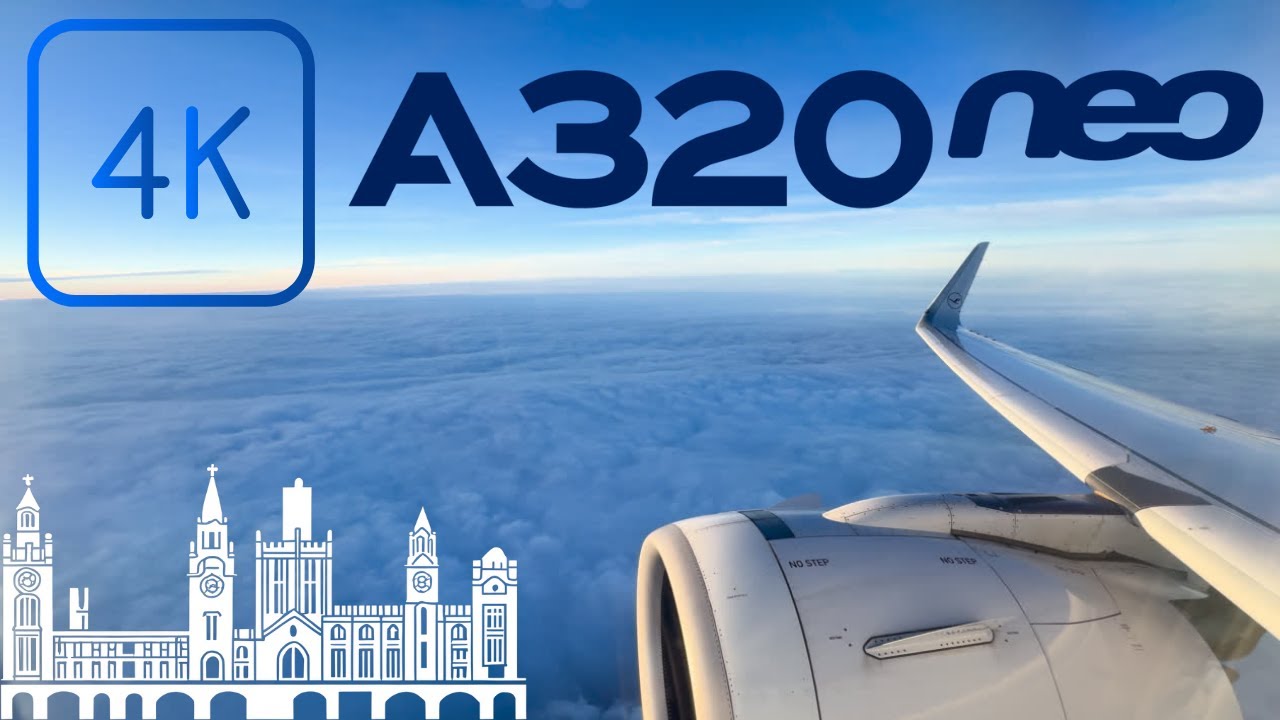 4K - Manchester 🇬🇧 Takeoff - Airbus A320neo Lufthansa