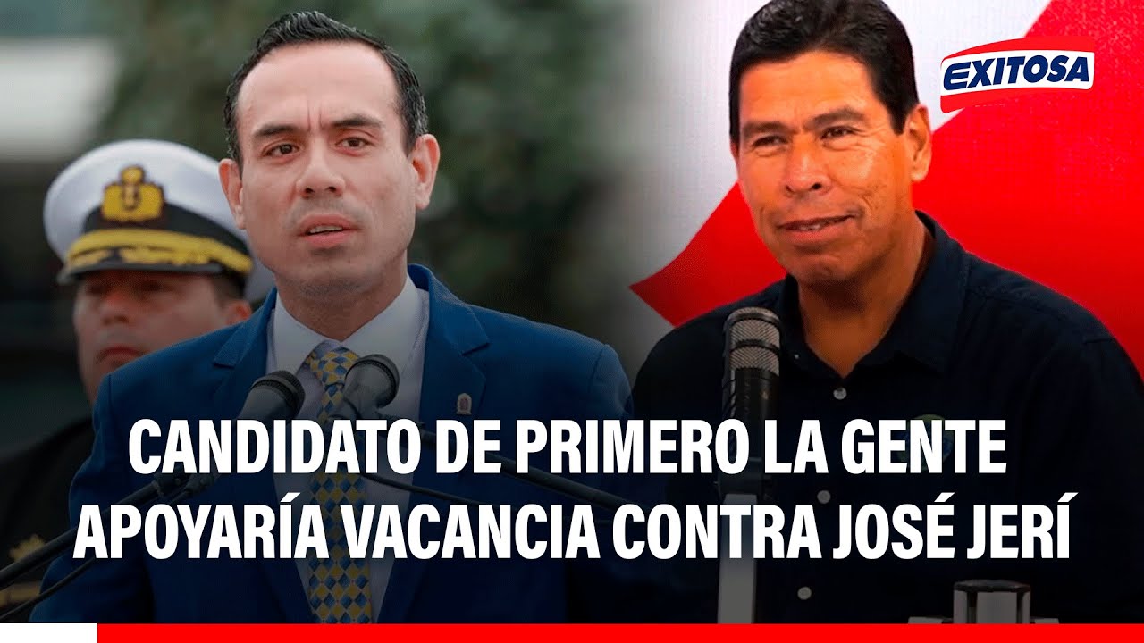 🔴🔵 Candidato al Senado por Primero la Gente afirma que votaría a favor de la vacancia a José Jerí