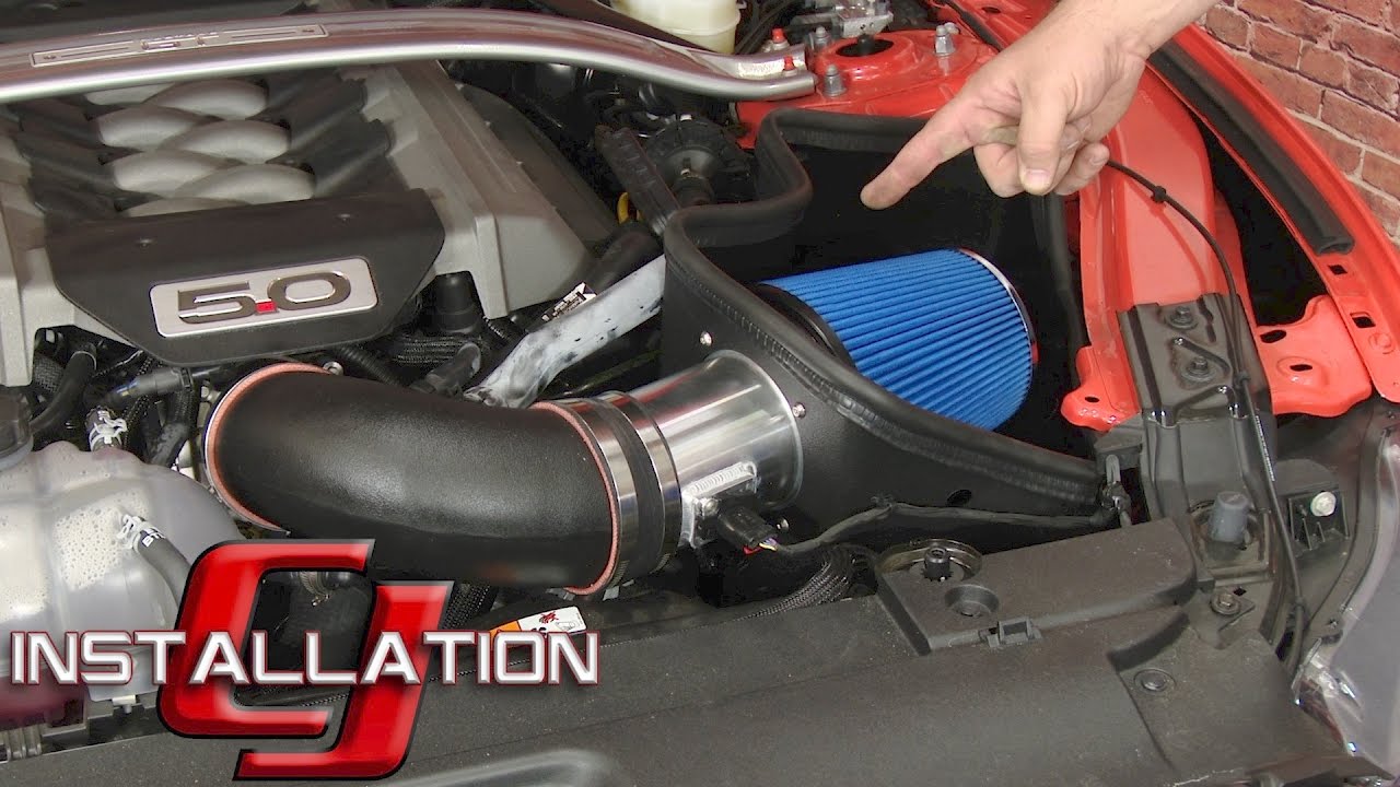 2015-2017 Mustang GT Steeda Cold Air Intake Kit ProFlow Without Tune Installation