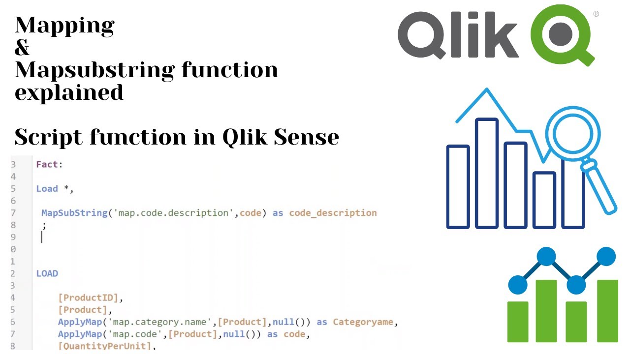 Mapping function and MapSubstring function in QlikSense - EXPLAINED.