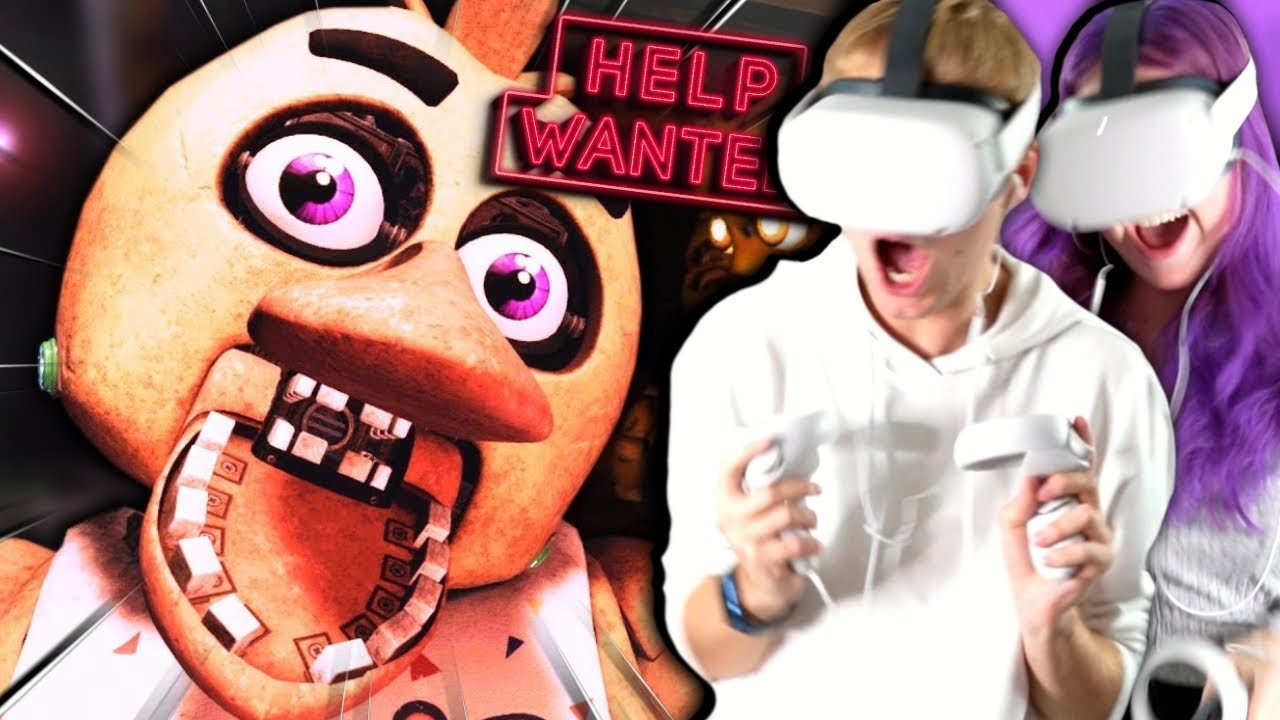 MOJE HOLKA HRAJE FNAF VE VIRTU&Aacute;LN&Iacute; REALITĚ ?! 🤩 /w @Terysa