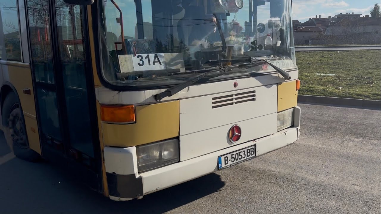 Mercedes-Benz O405GN2 [В 5053 ВВ] Line - 31A (Video) Потегляне от обръщач “Виница” за “Жп гара”!