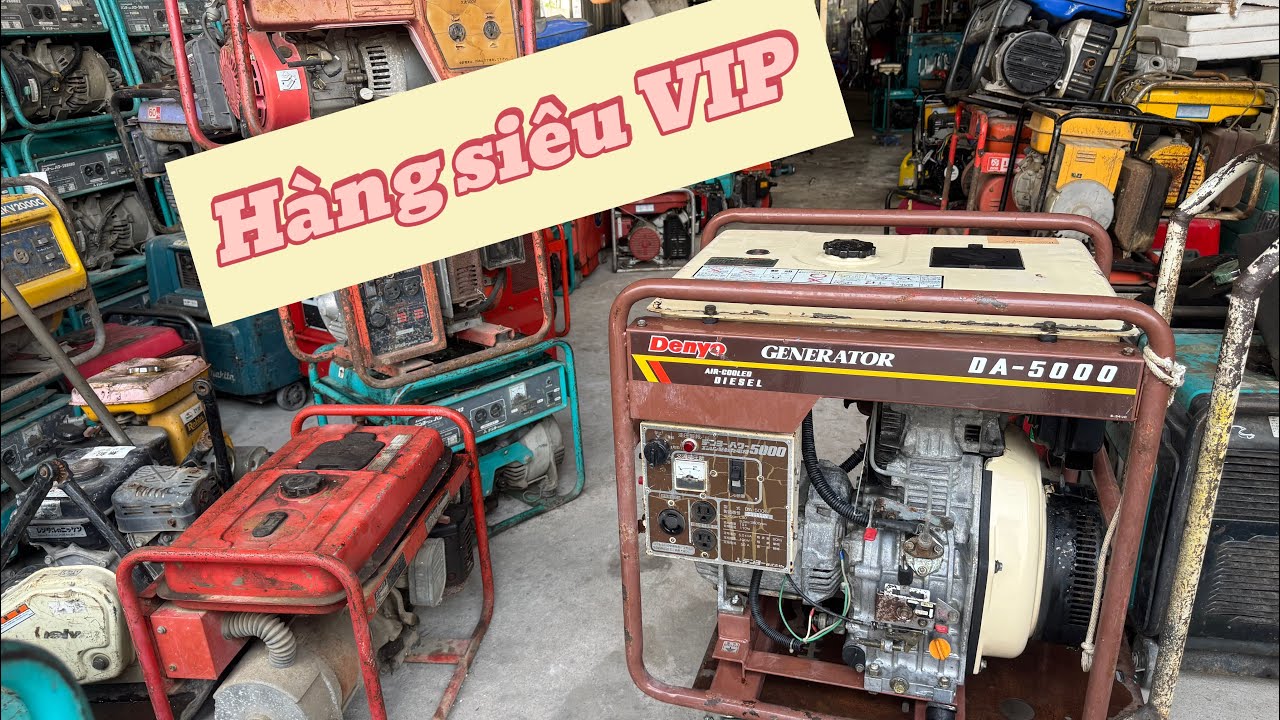 Phát điên khung dầu 5kw / động cơ xăng/ báo giá 