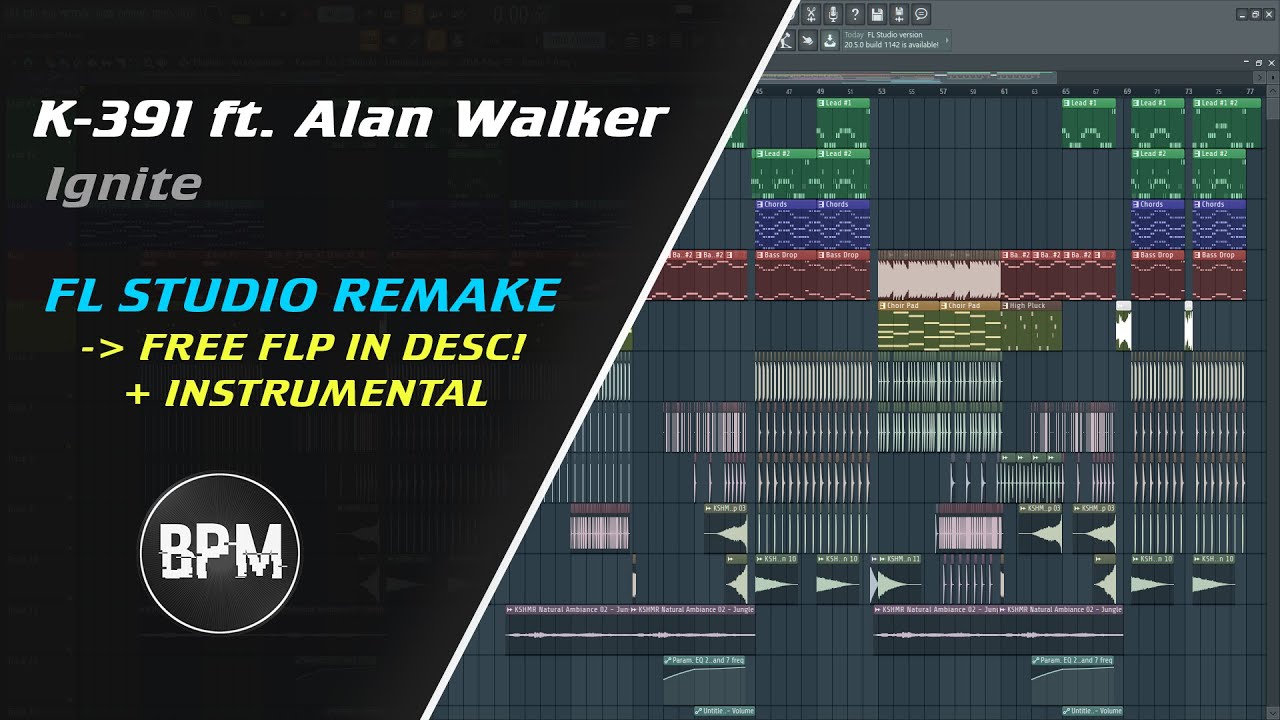 K-391  feat. Alan Walker - Ignite (Instrumental) [REMAKE + FREE FLP]