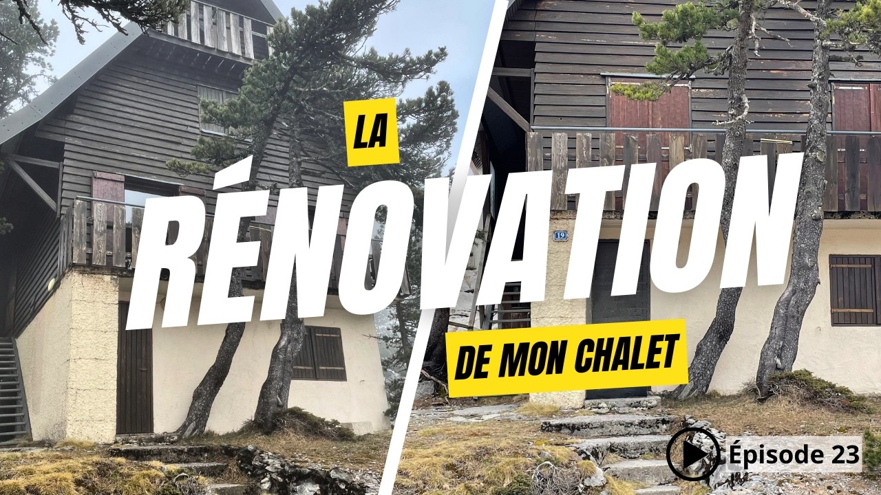 Épisode 23 – Je termine l’ossature du plancher bois et j’installe le receveur de douche