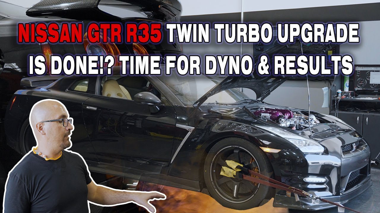 Dyno On The Nissan GTR R35 Twin Turbo Upgrade kit