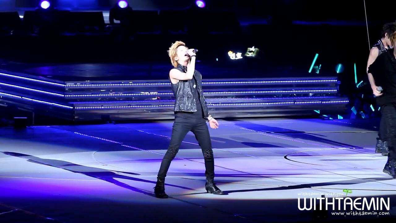 【WithTaemin独家】110820.Amigo.when this song finished taemins hairstyle changed
