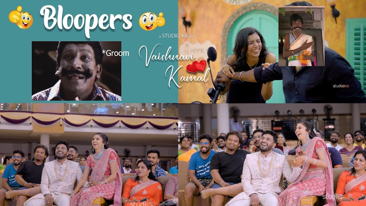 Bloopers with Reactions | Studio KB | Fun moments | Wedding Vaishnavi 💕 Kamal | MALASIA TAMIL PONNU