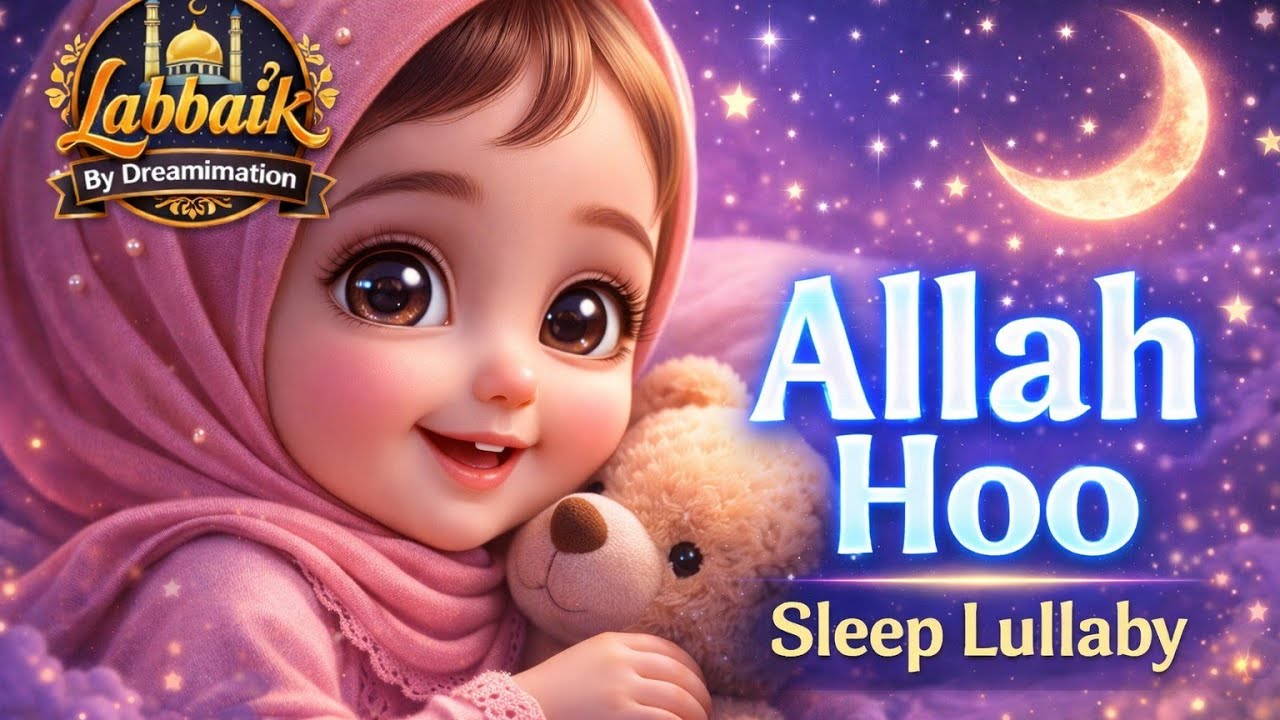 Islamic Naat For Kids | Allah Hoo Allah Hoo | Beautiful Urdu Lyrics 🌿❤️