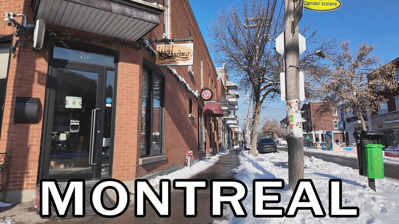 Villeray Winter Walk - Montreal Quebec - December 2024