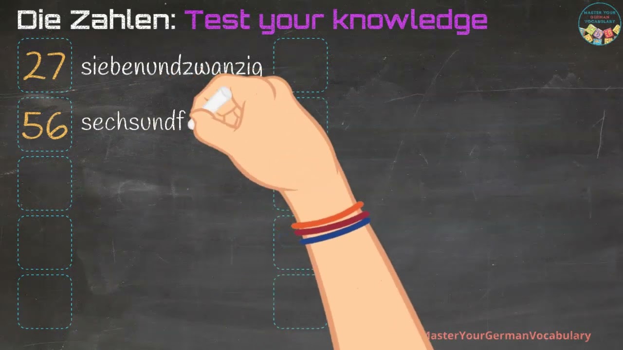 Die Zahlen - Test your knowledge - Numbers in German (Learn German - Beginner Level)