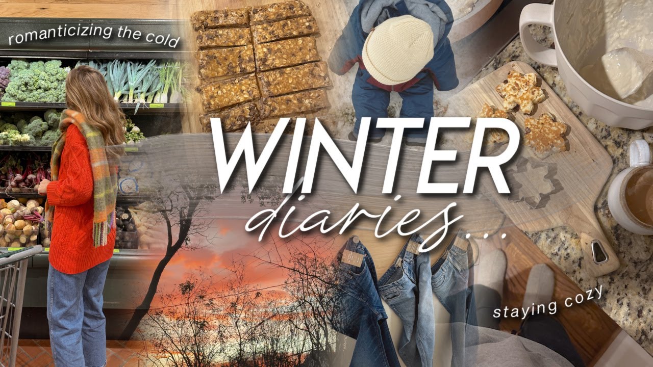 WINTER DIARIES | finding the perfect jeans, snow days, winter self care, & romanticizing mom life ❄️