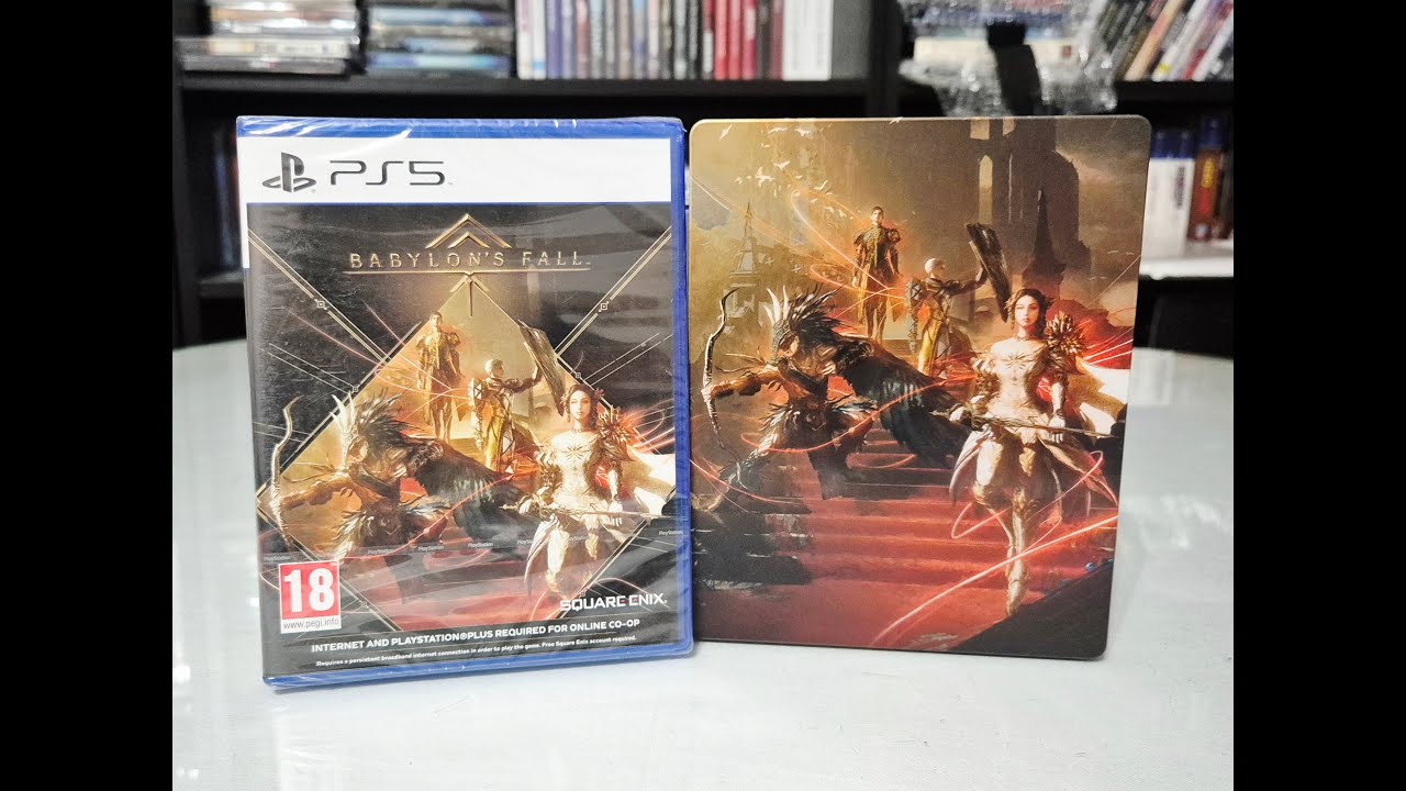 Распаковка коллекционного издания Babylons Fall Steelbook Edition для PS5.