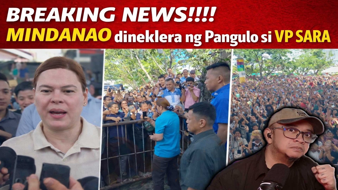 BREAKING NEWS!!!! MINDANO dineklera ng Pangulo si VP SARA?
