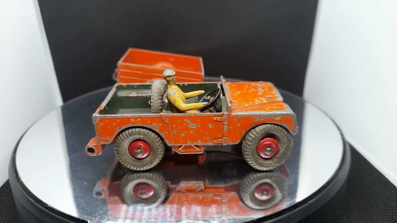 Dinky toys Diecast Restoration Landrover no/340 trailer no/341.  1954/71.