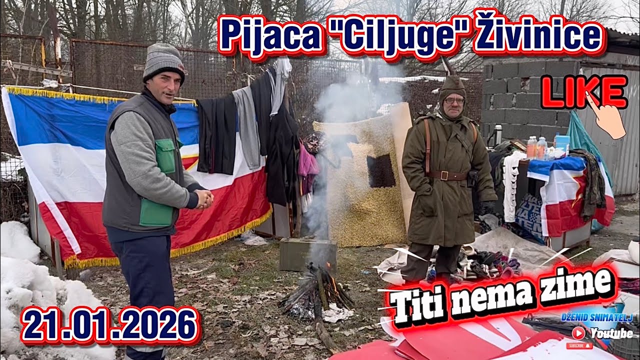 Pogledajte kako trgovci rade na velikom minusu Pijaca Ciljuge Živinice 21.01.2026
