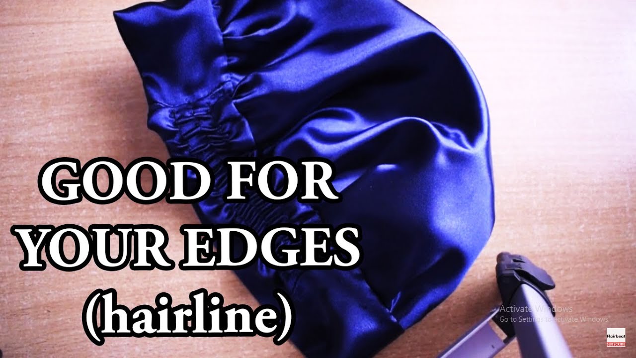 EASY DIY Satin Bonnet Sleeping Cap//GOOD FOR EDGES & HAIRLINE