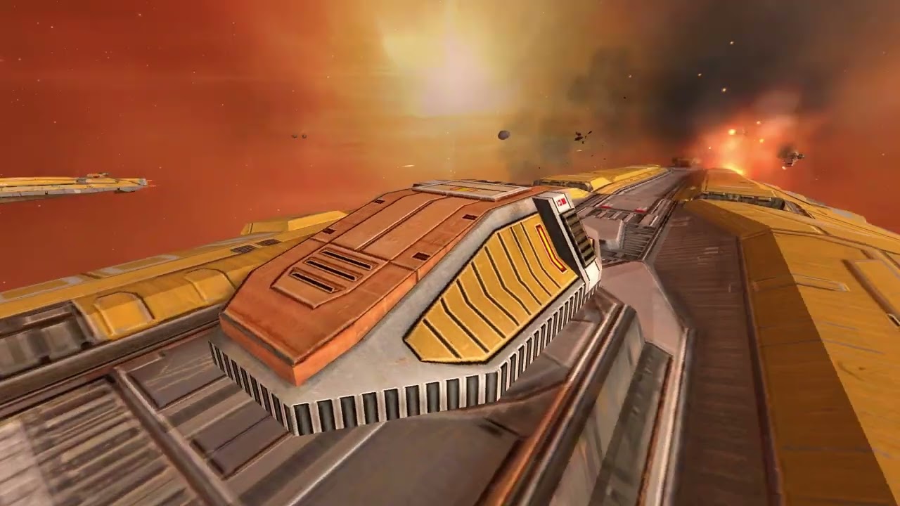 Homeworld Remastered - 3 Hiigaran Battlecruisers VS 3 Heavy Cruisers