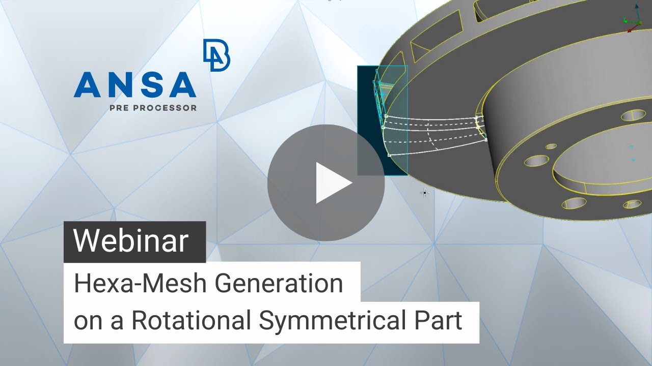 Hexa-Mesh Generation on a Rotational Symmetrical Part