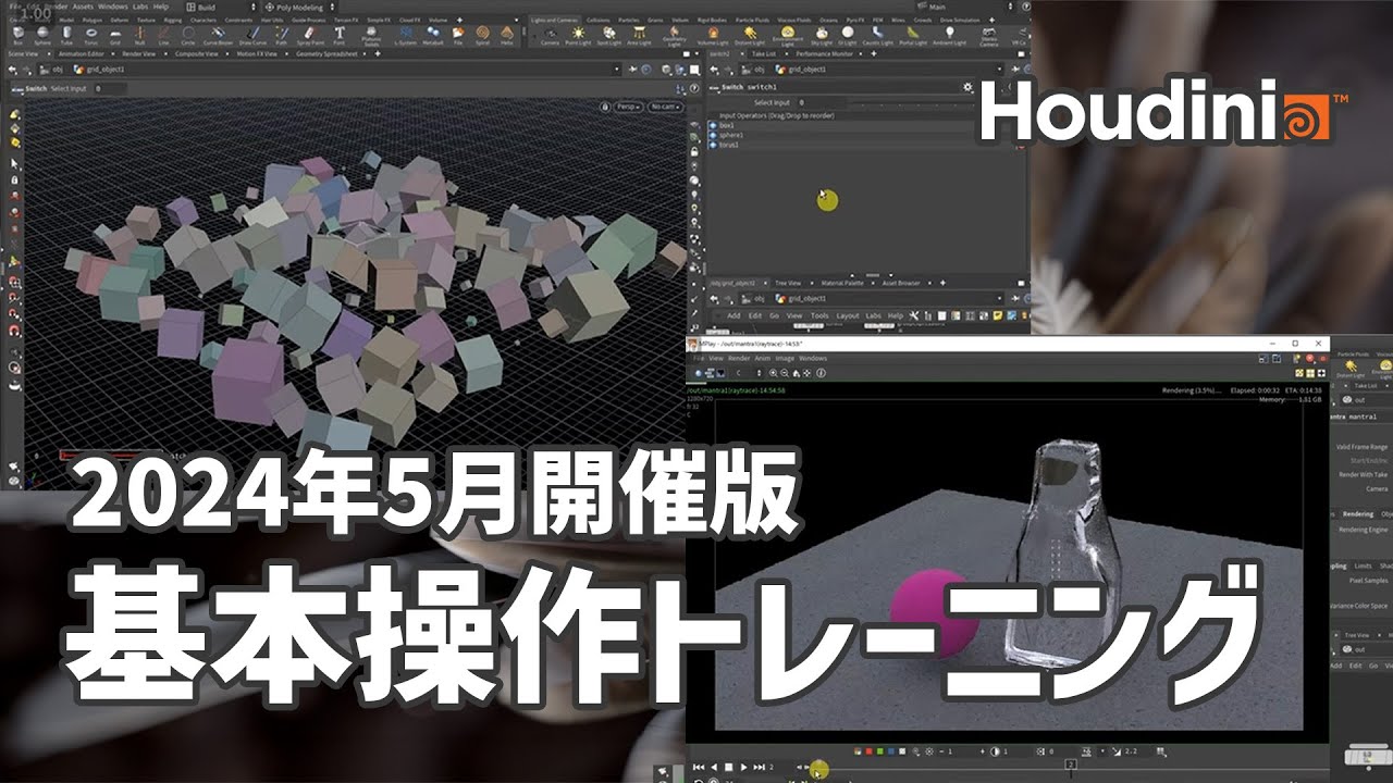 【2024年版】Houdini初心者向けの基本操作トレーニング