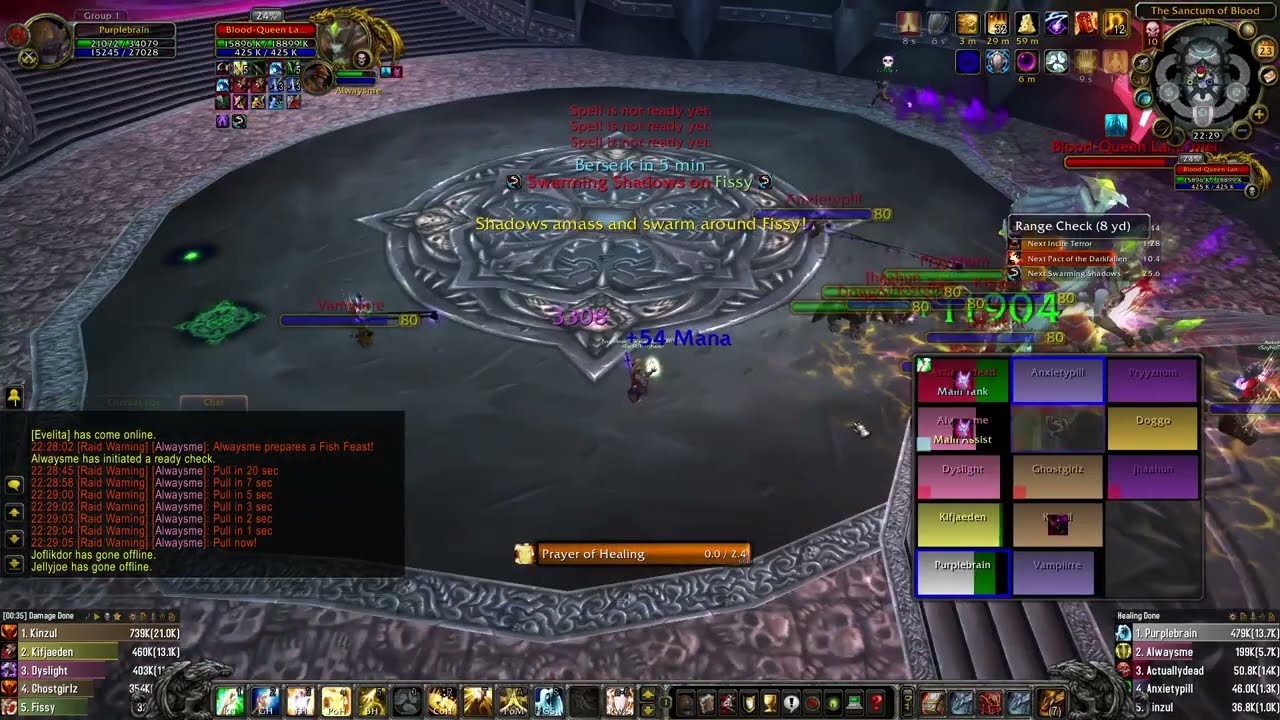 ICC 10 HC BQL - Holy priest solo heal - SayNoToTryhard [Warmane]