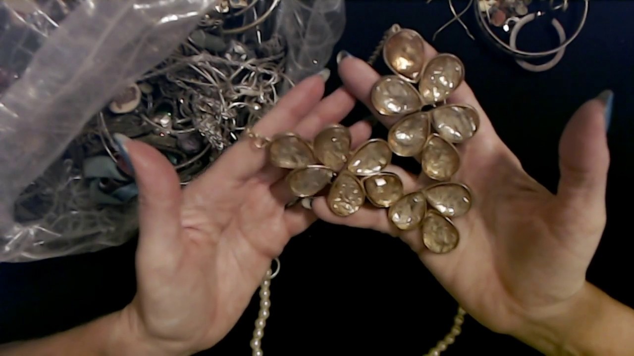 ASMR | Goodwill Jewelry Bag Show & Tell 4-6-2020 (Soft Spoken)