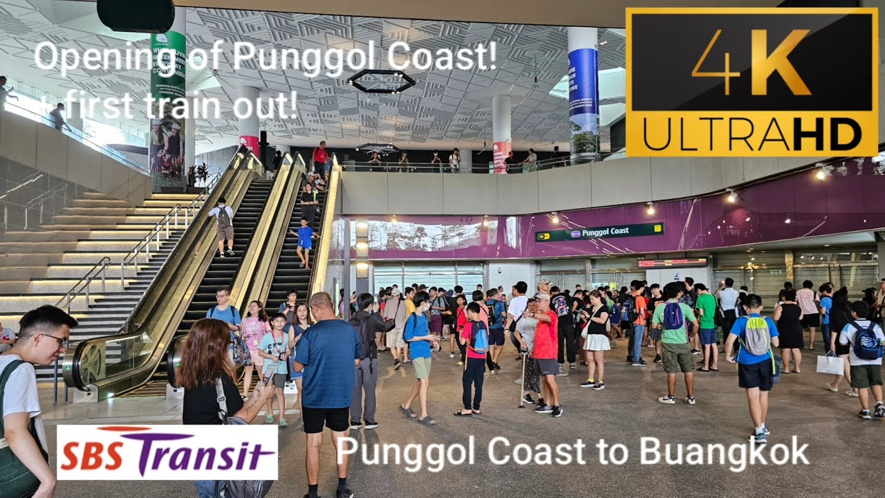 First train out! SBST NEL Alstom Metropolis C751A (7019/7020) ride from Punggol Coast to Buangkok