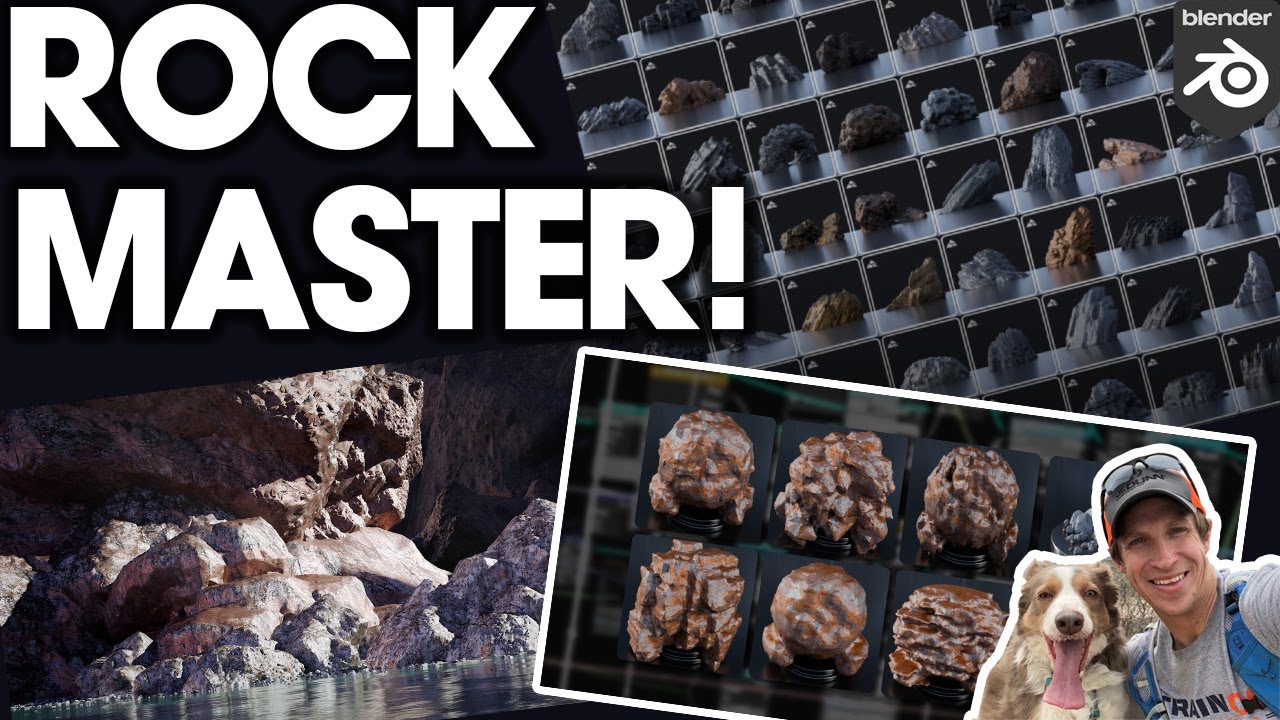 The BEST Rock Creation Tool for Blender? (Rock Master Tools Tutorial)