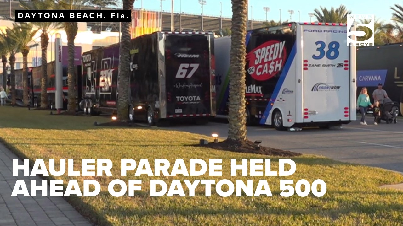 Hauler parade held ahead of Daytona 500