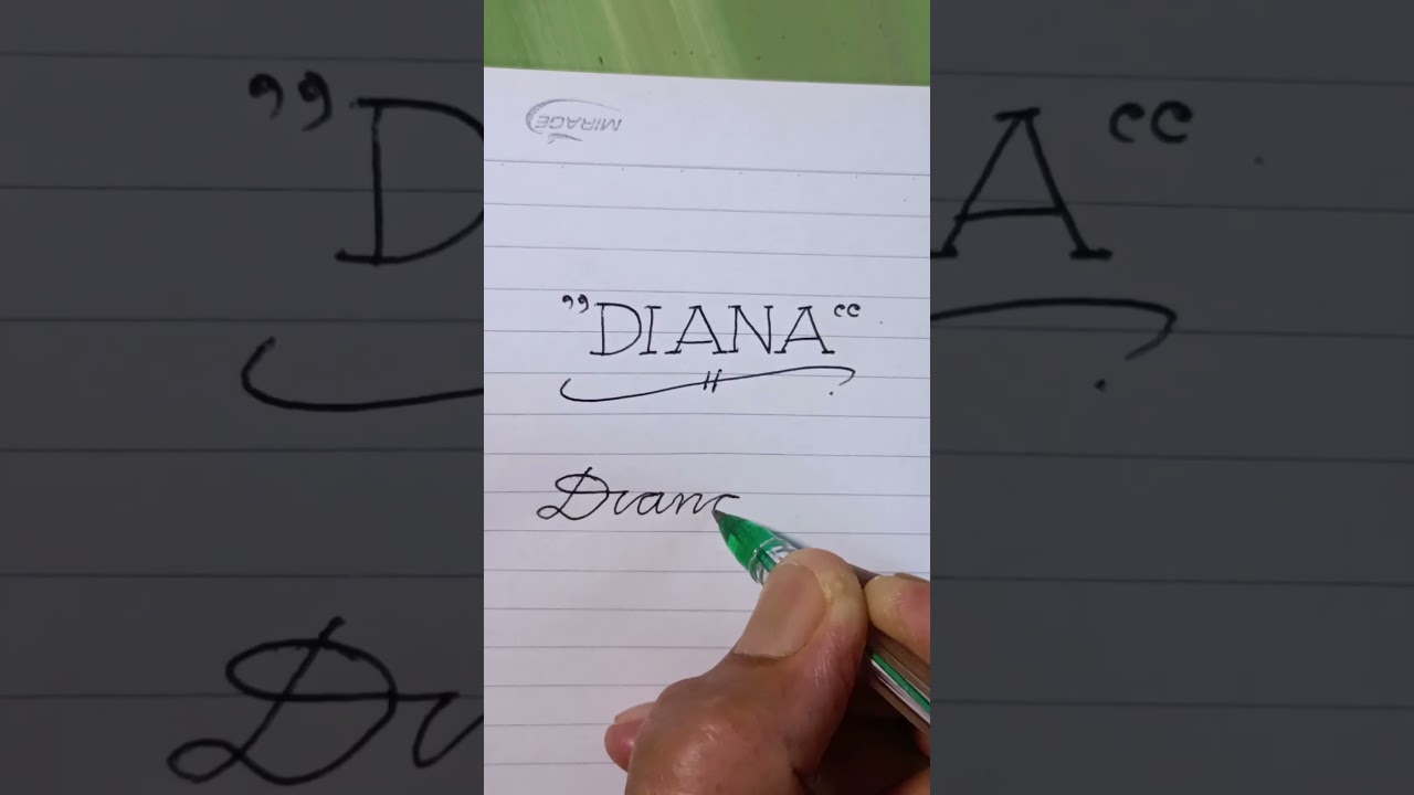 Relaxing Handwriting ASMR DIANA 