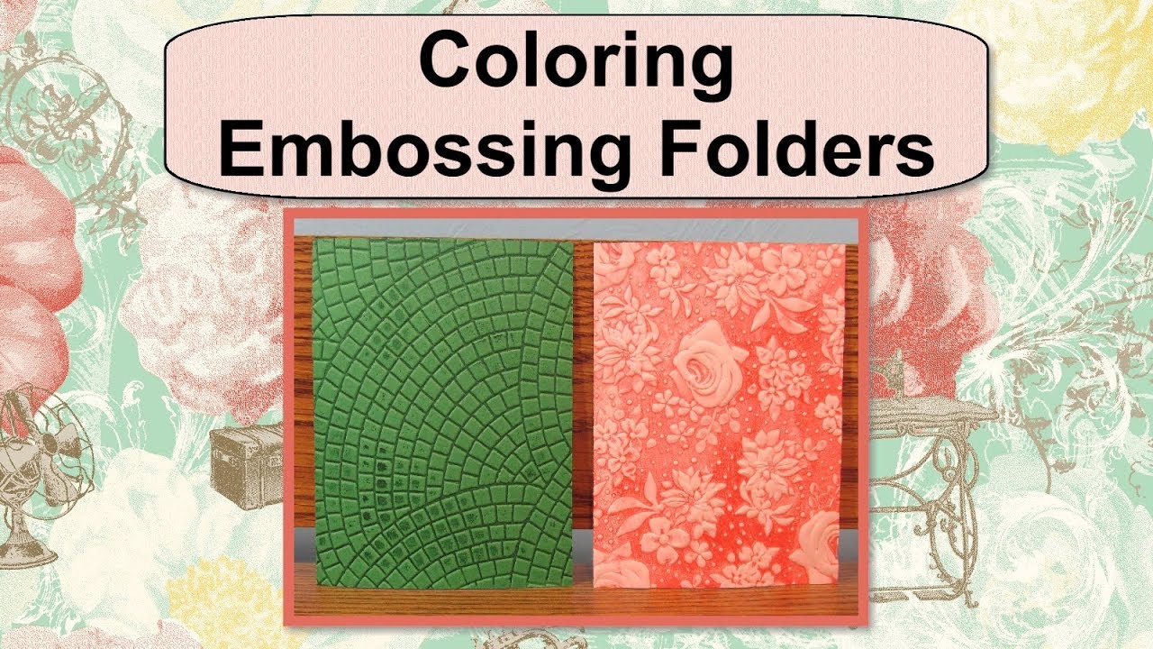 Coloring Embossing Folder with Ink Pads