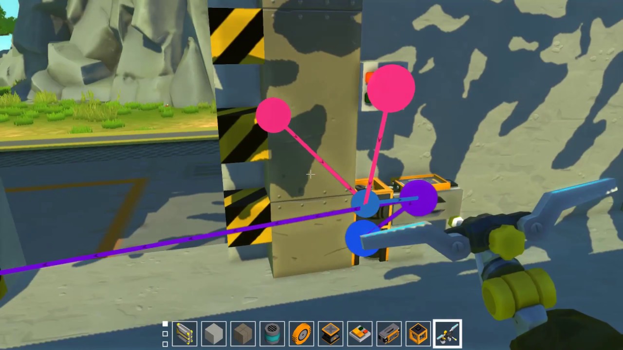 Scrap Mechanic Simple double switch door 2 (logic gates)