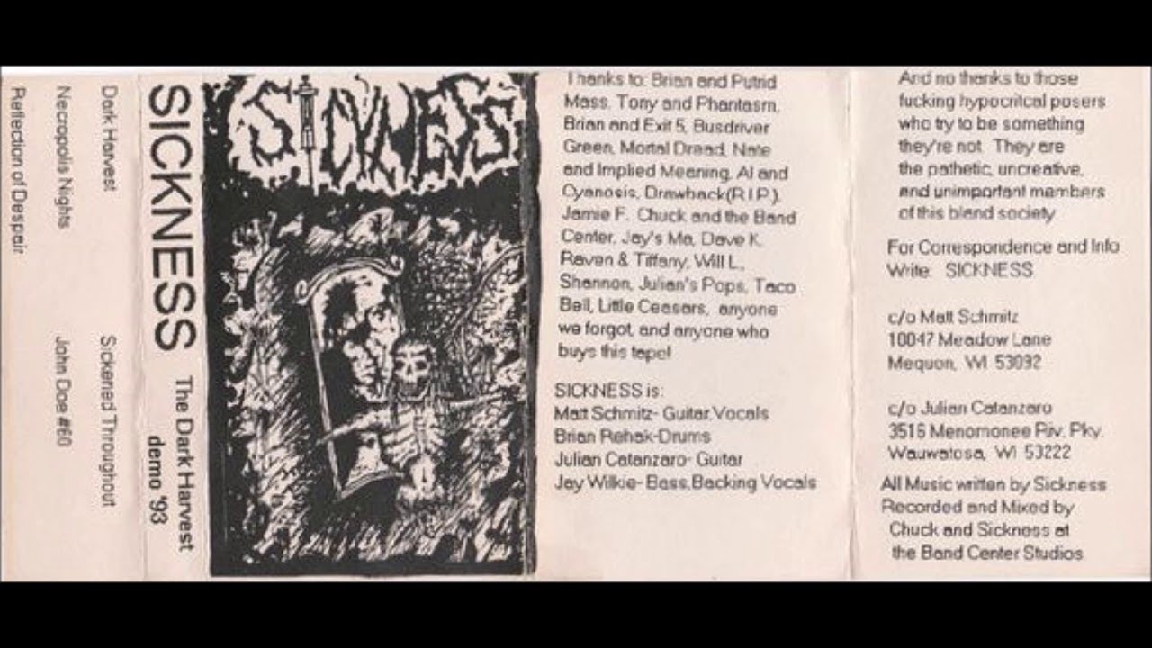 SICKNESS (USA/WI) - The Dark Harvest Demo 1993 [FULL DEMO]
