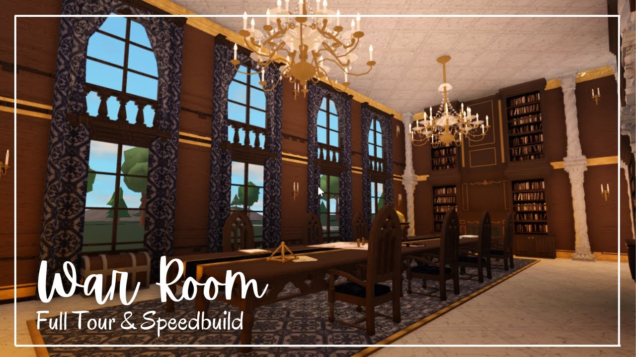 Castle Royal Conference Room | Tour & Speedbuild | Bloxburg Castle Build