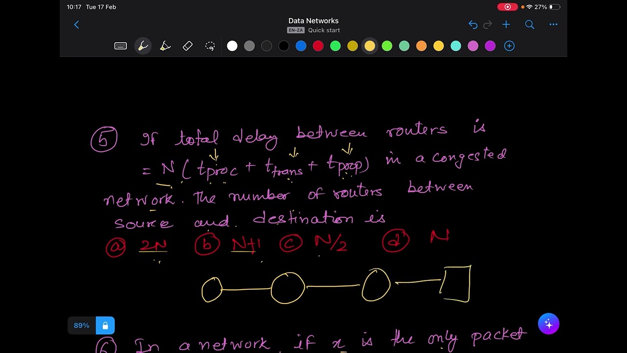 Numerical - DELAYS IN COMPUTER NETWORK- part 2