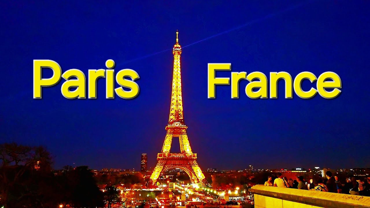 Paris, Frankreich. #4K Video a relaxing walk of Notre-Dame de Paris, Eifern Tower, Schifffahrt.