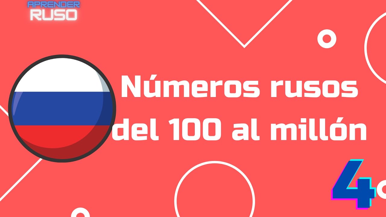Números en ruso de 100 al millón | Cómo contar en ruso