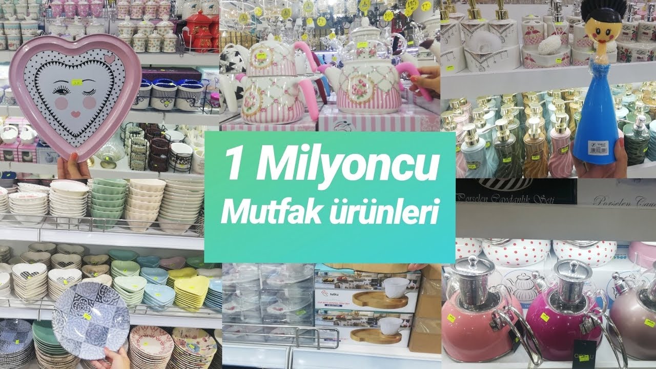 1 MİLYONCU MUTFAK ÜRÜNLERİ  /HER ŞEY VAR