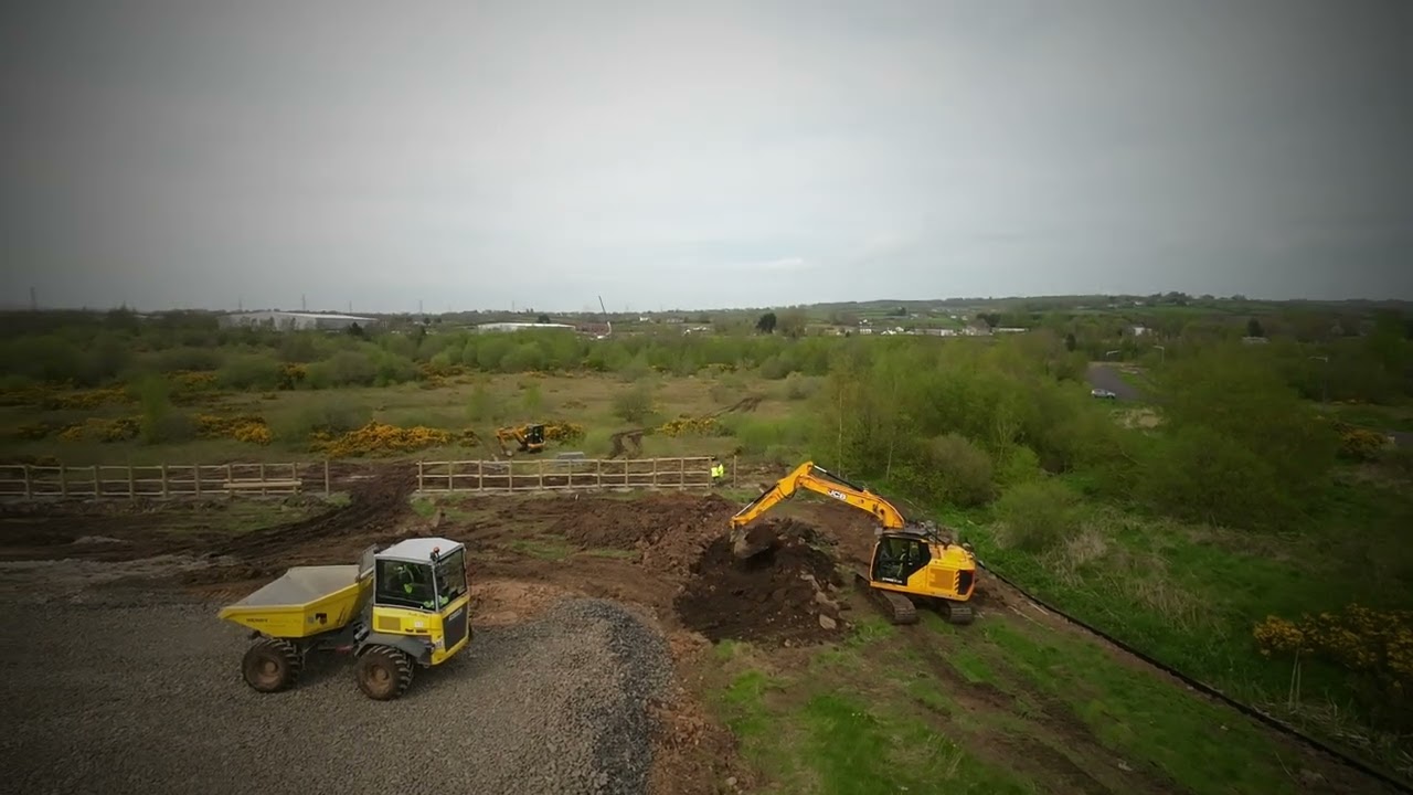 Construction Site at New Mossley.  02-05-2024.