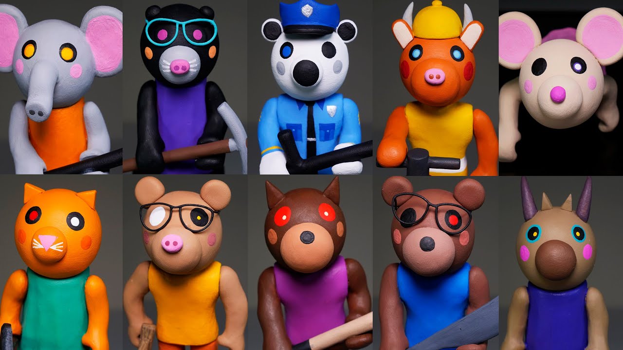 Making all Roblox Piggy Characters ➤ Part 3 ★ Polymer Clay Tutorial