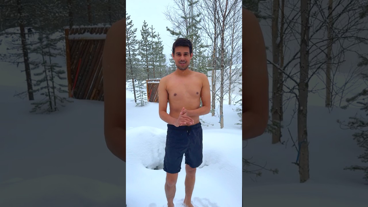 Swimming in -10&deg;C Snow! #dhruvrathee
