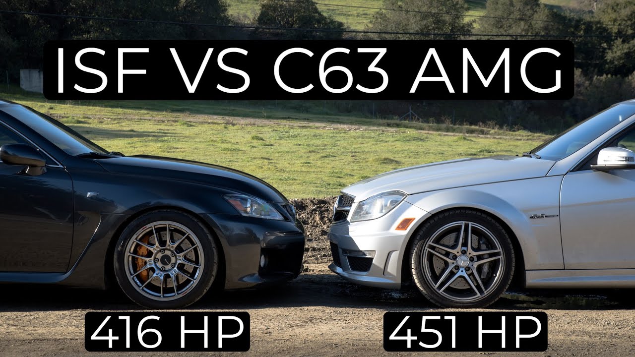 2008 Lexus IS F vs 2014 Mercedes C63 AMG - Head to Head Review!