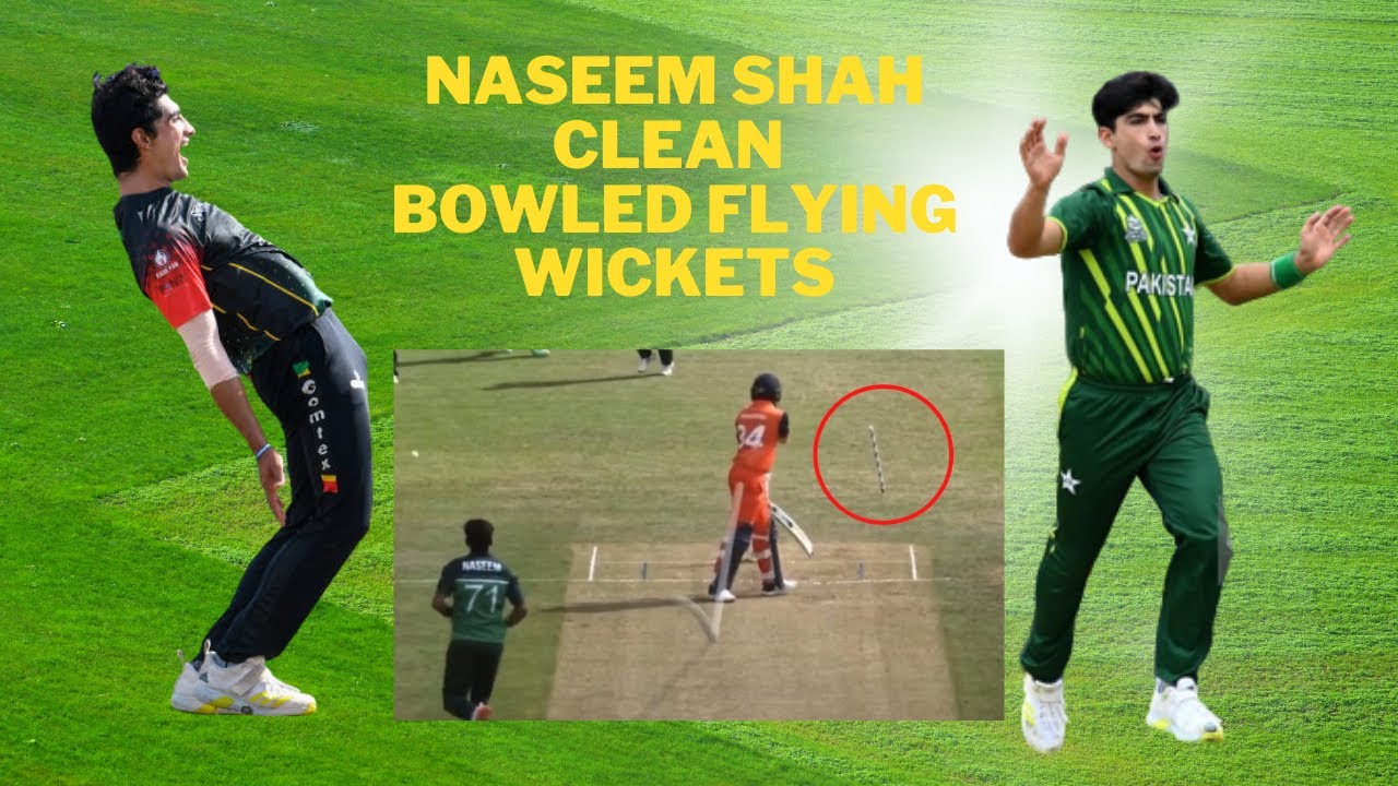 Naseem Shah Clean Bowled Wickets | Direct Ball Hit The Stamps|