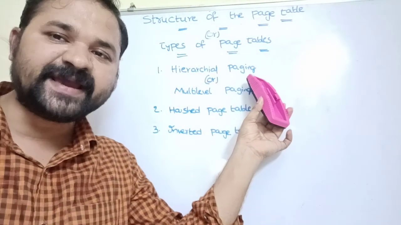 structure of the page table in operating system | types of page table in os | Page Table Entries
