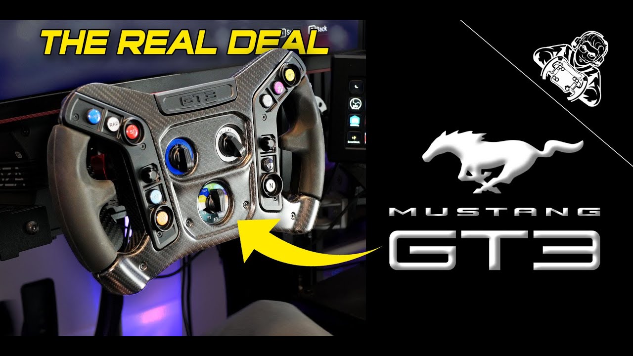 REAL Mustang GT3 wheel! But is REAL good enough for sim racers? VPG GT3 Mustang Review!