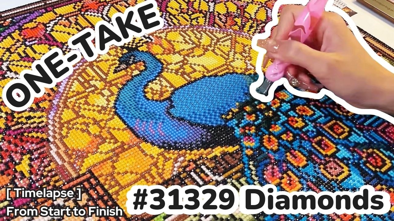 Full Diamond Painting Timelapse💎Diamond Painting Pro Kits✨Ultimate Relaxation | No Talking